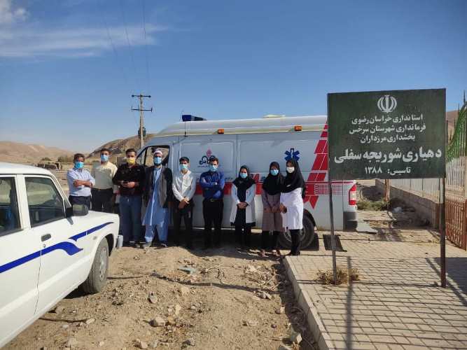 واکسیناسیون سیاری کووید19روستاهای تابعه شهرستان سرخس  9