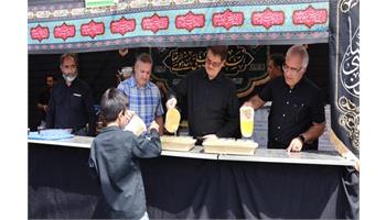 گزارش تصویری/ حضور ریاست بهداشت و درمان صنعت نفت شمال شرق کشور و مدیر عامل شرکت گاز خراسان رضوی در جمع خادمان موکب حضرت